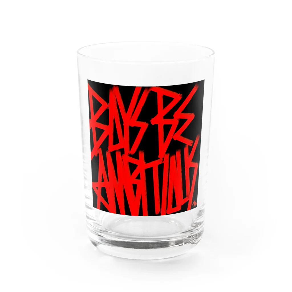 YASUHIRO DESIGNのぼーいずびーあんびしゃす Water Glass :front