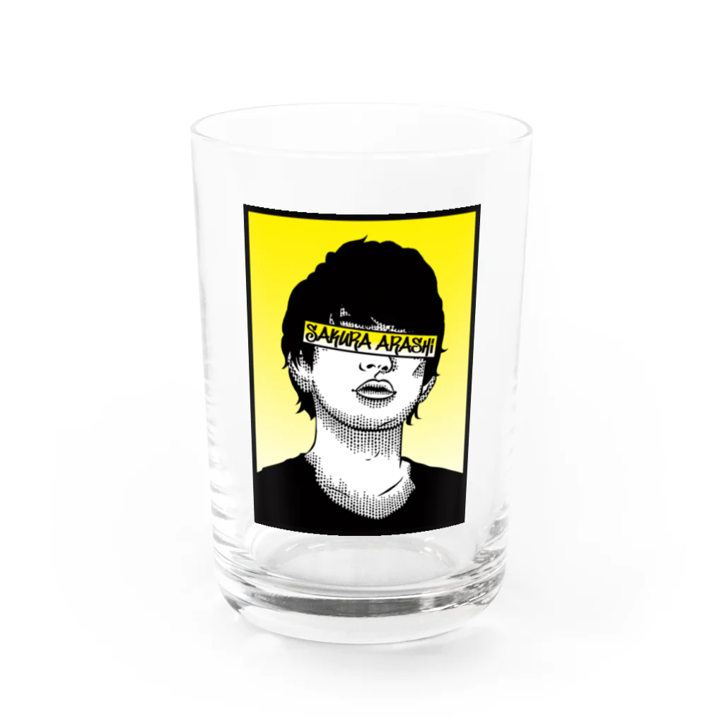 桜嵐の部屋のストリート系桜嵐グッズver3 Water Glass :front