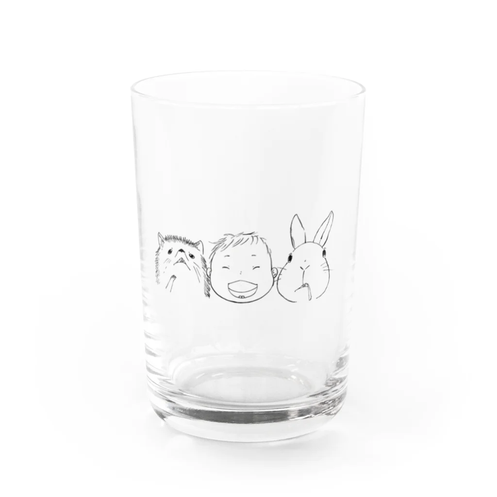 orcatのお部屋のなっちゃん@まえばぐみ Water Glass :front