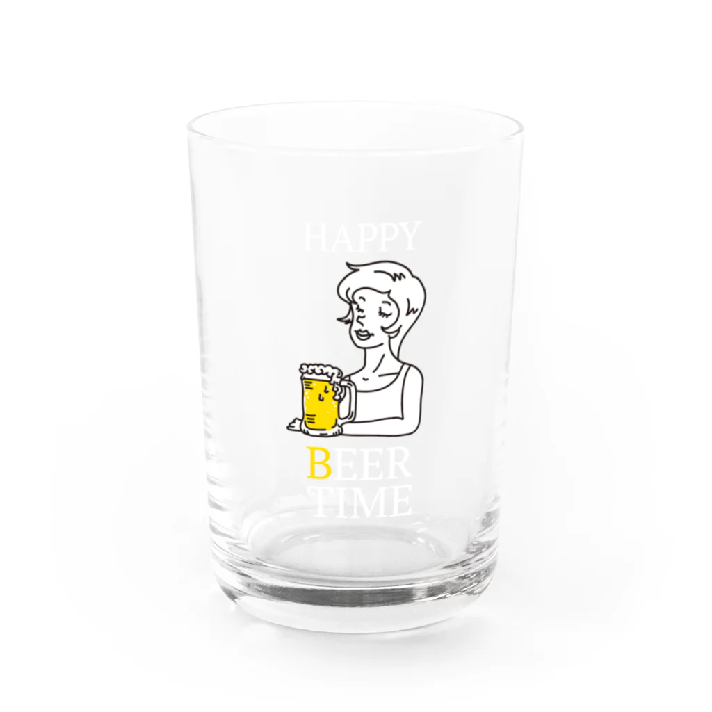 HIGEQLOのBEER TIME Water Glass :front