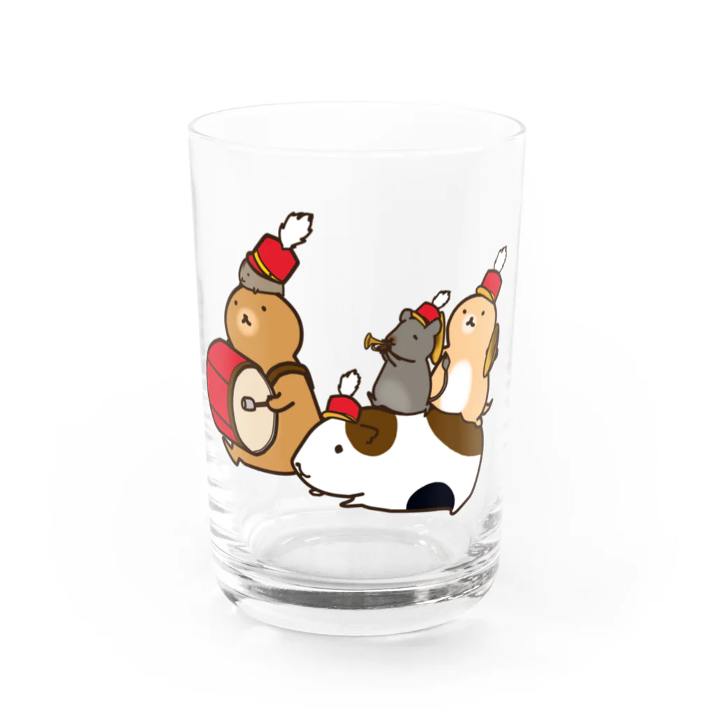 むくむく工房のげっしーパレード Water Glass :front