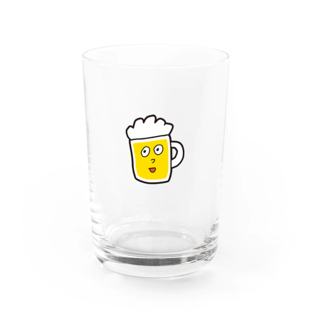 マルメンチグループのビールメンチくん Water Glass :front