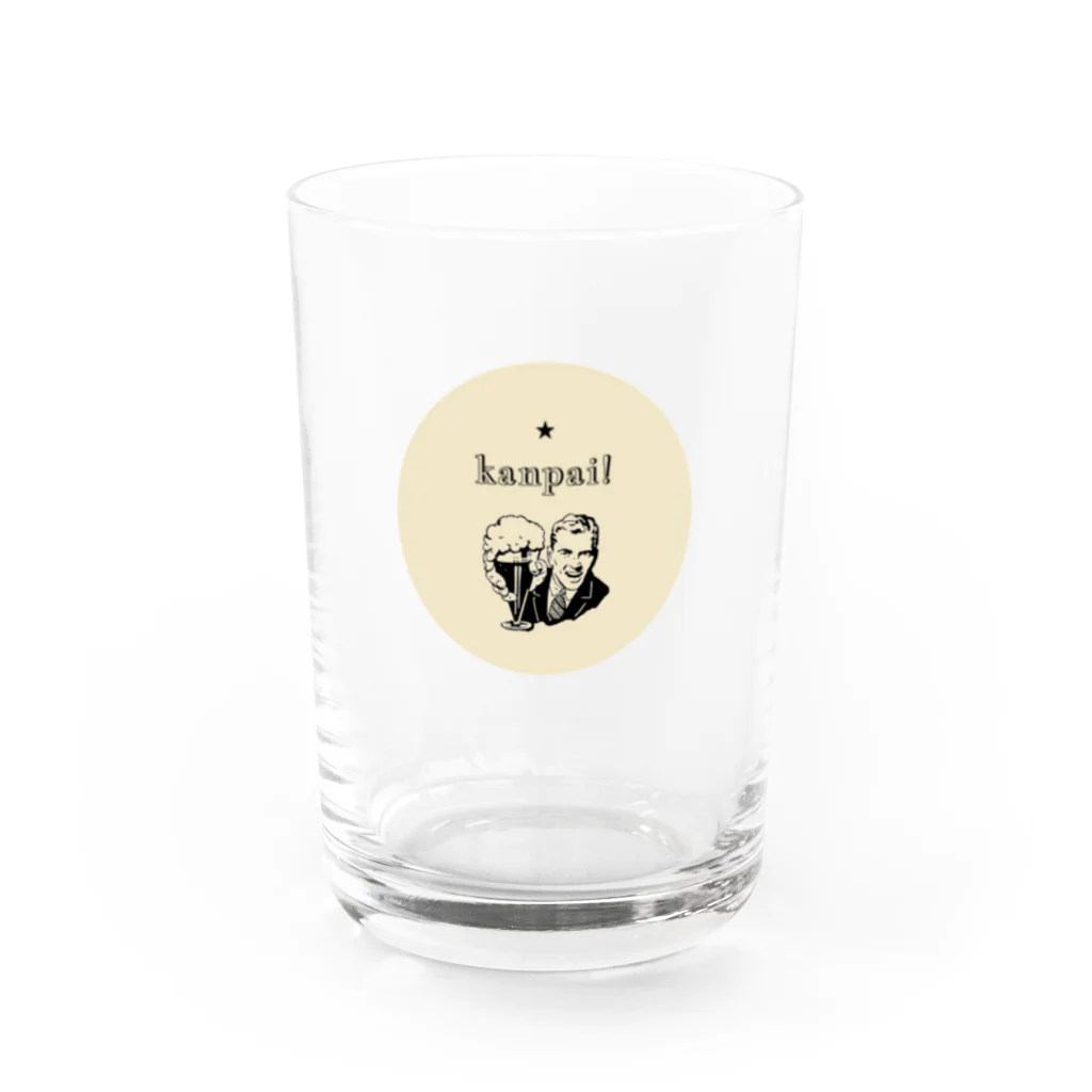 orio shopのkanpai man Water Glass :front