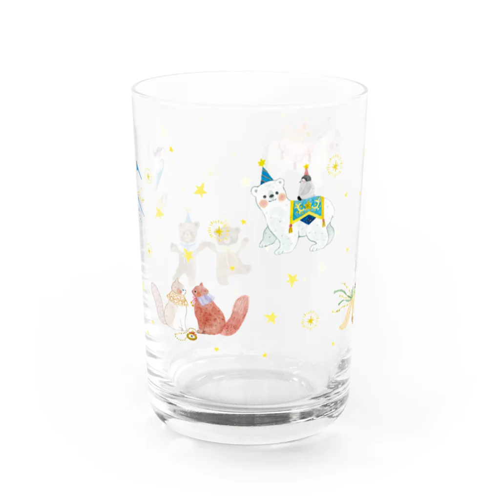 しまざきあんみの 動物たちとスターパーティ  Water Glass :front