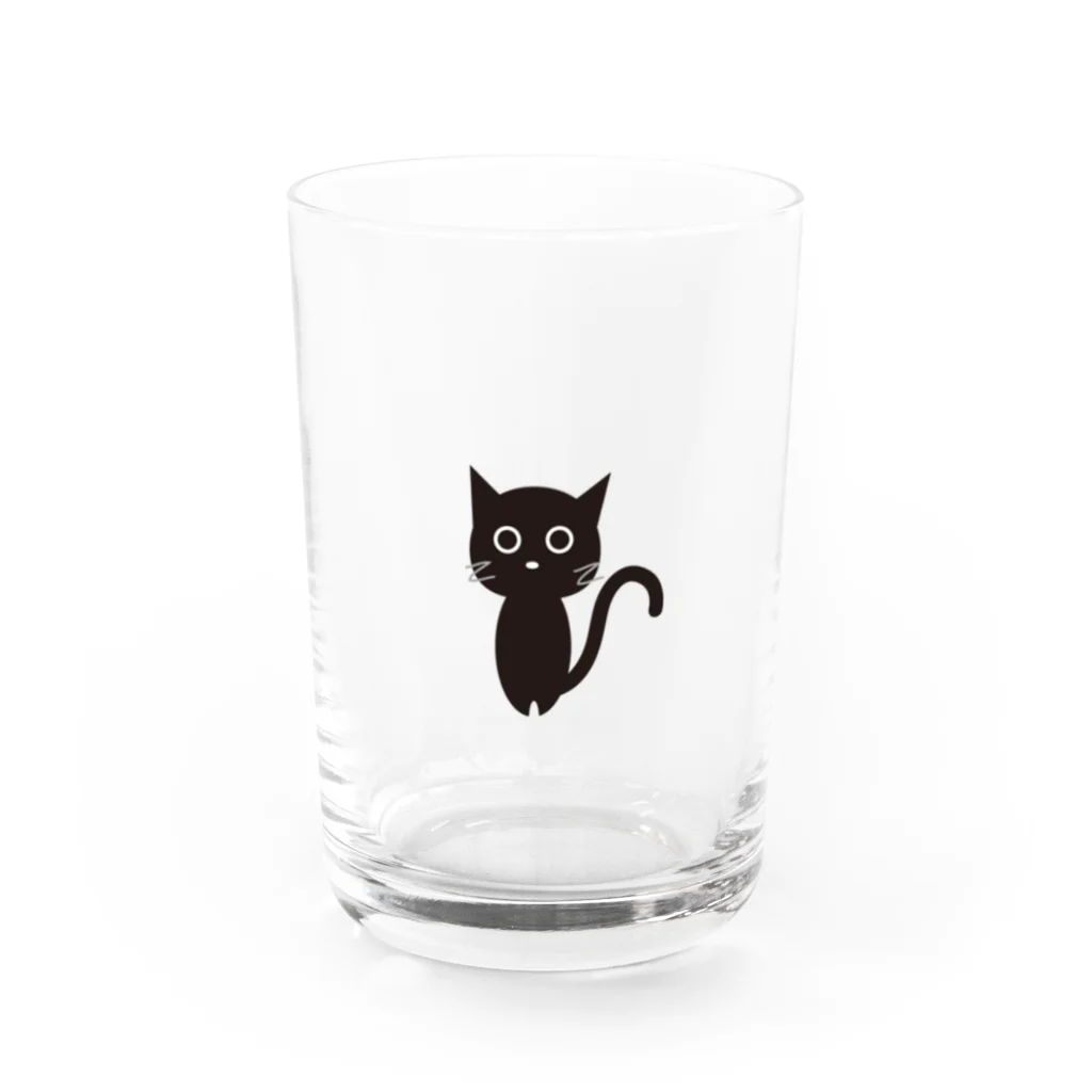 ふりかけのKUROにゃんこ Water Glass :front