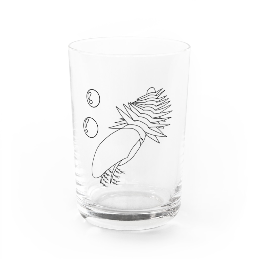 アトリエヱキパのエーギロカシス（Aegirocassis） Water Glass :front