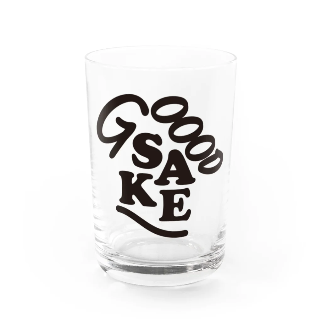 GOOD_SAKEのGOOD SAKE = グッと酒 グラス前面