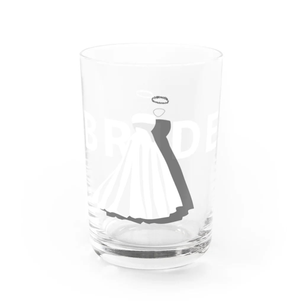 ペアTシャツ屋のシバヤさんのペア(BRIDE)ドレス_白_FW Water Glass :front