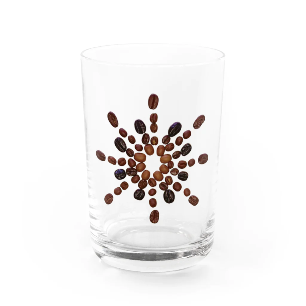 刻々珈琲のコーヒー豆花火 Water Glass :front