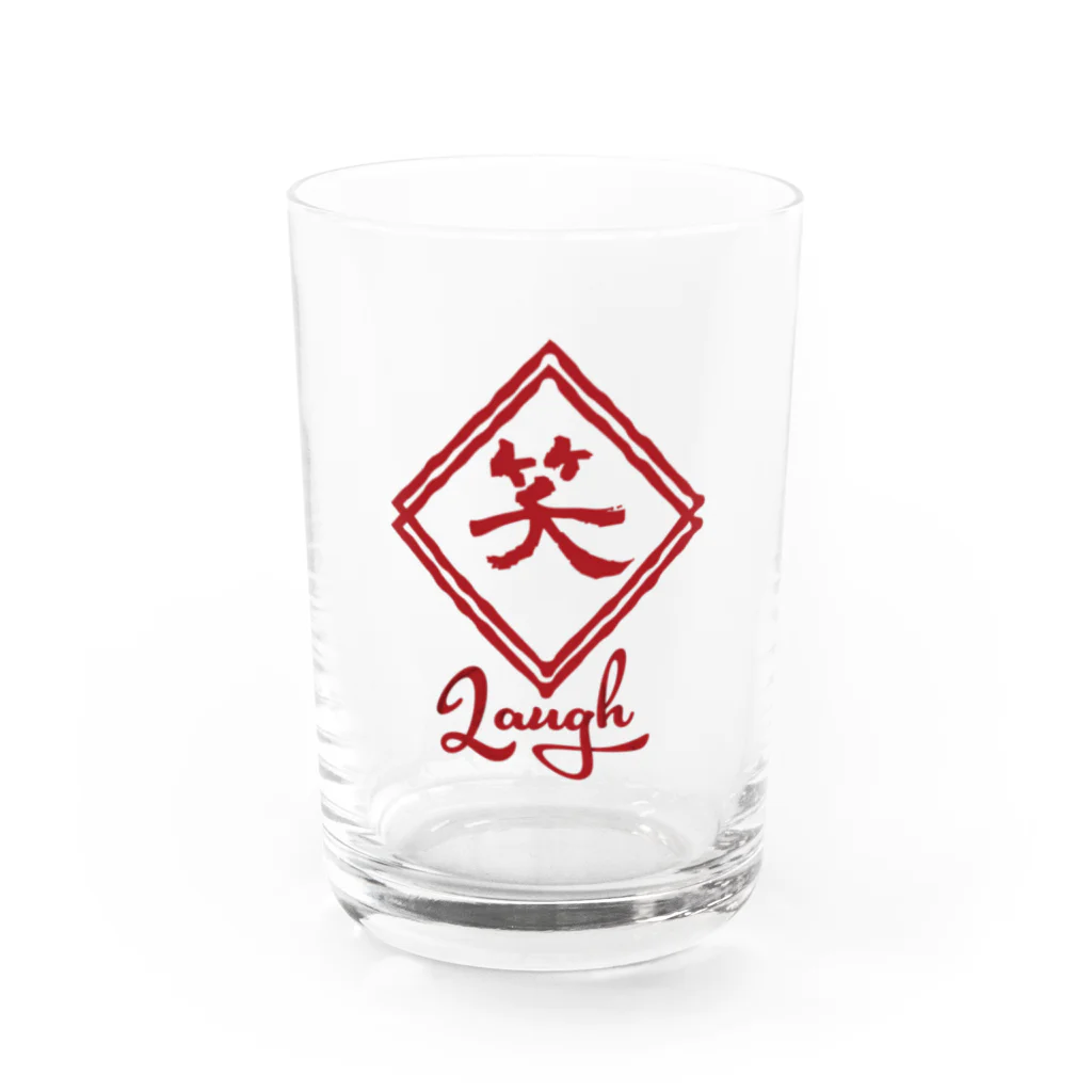 よろづ屋 安宅彦一長船の笑～Laugh～ Water Glass :front