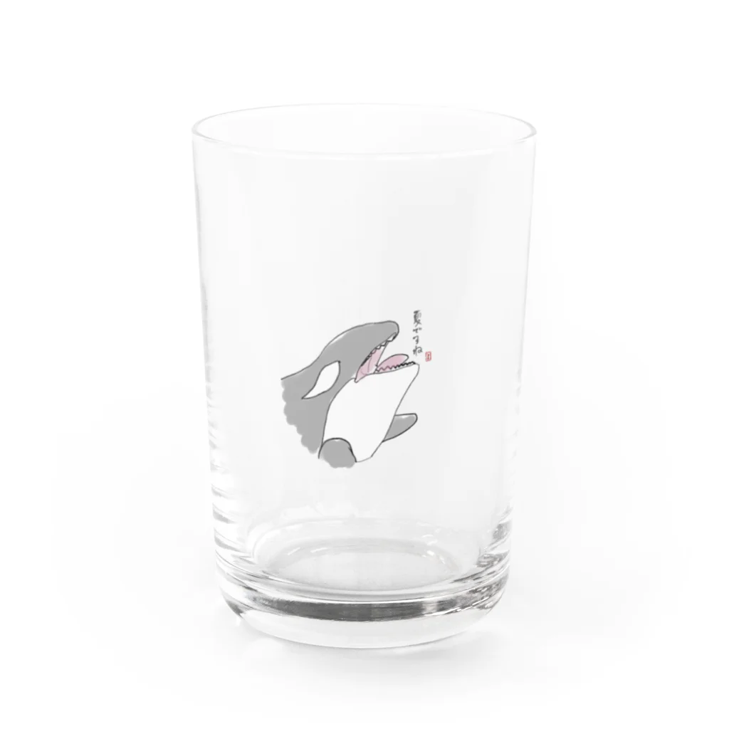ひとみん_(最強)のhitomin しゃちイラストグッズ Water Glass :front