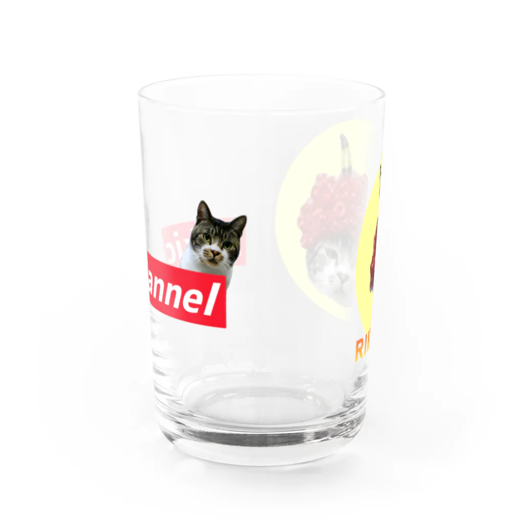 RIKICHANNEL OFFICIAL SHOPの赤鬼×ボックスロゴ Water Glass :front