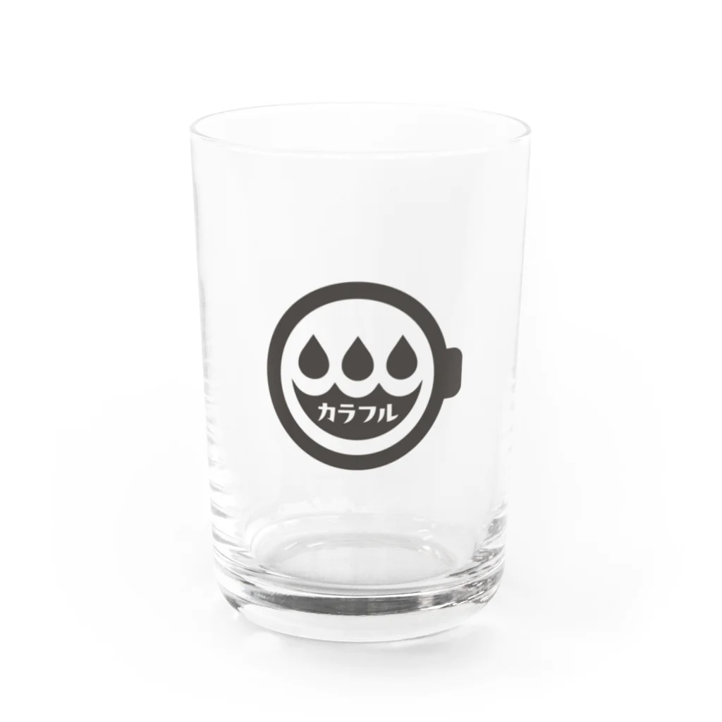 commu_de_roomのコインランドリー屋のカラフルくん Water Glass :front