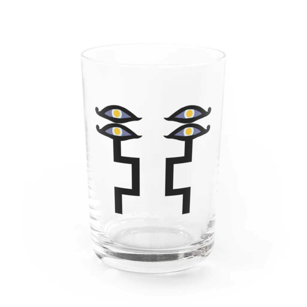 おじさんのなんかのマフディ Water Glass :front