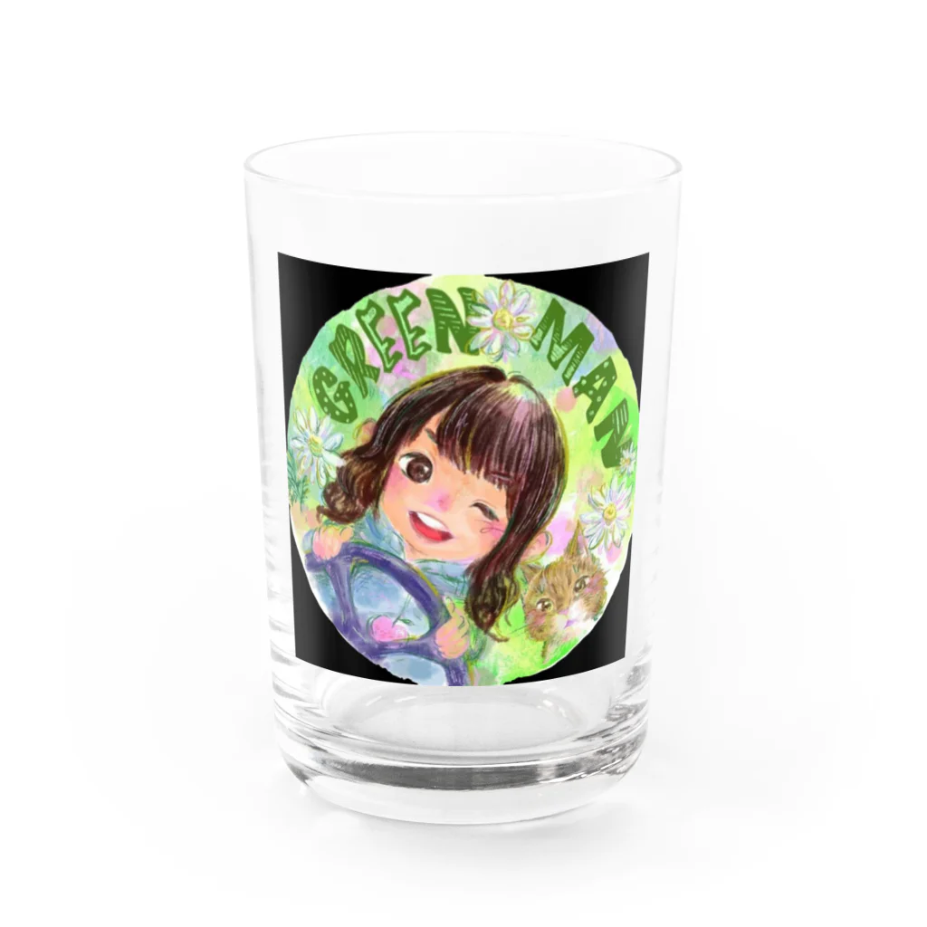 ぐりーんまんのぐりーんまん オリジナル Water Glass :front