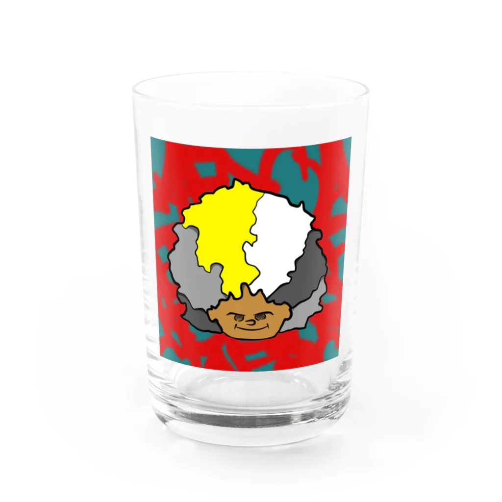 koooheiiのafro boy Water Glass :front