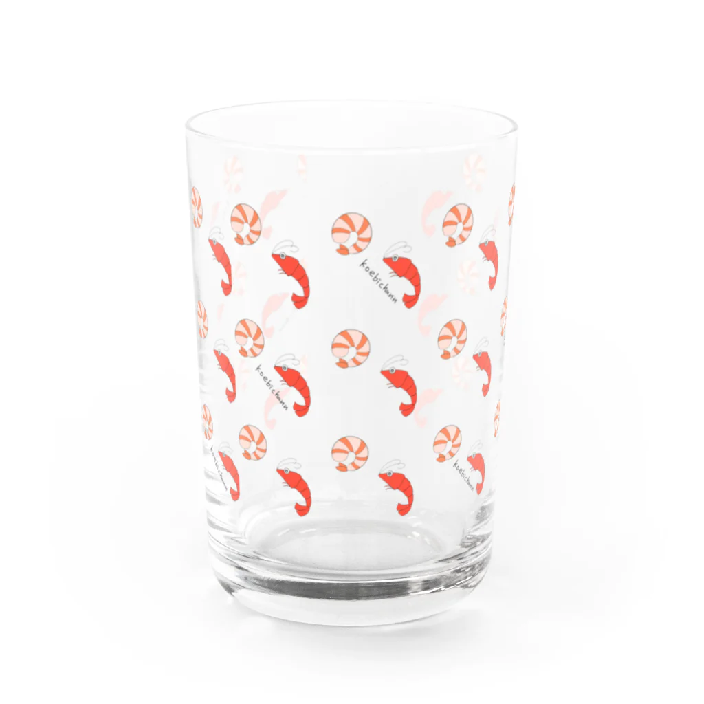 ❄つらら🌈の小エビちゃんグラス Water Glass :front