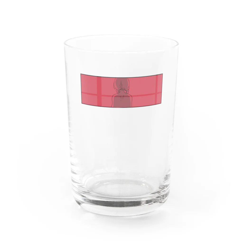 白子の恋する背中 Water Glass :front