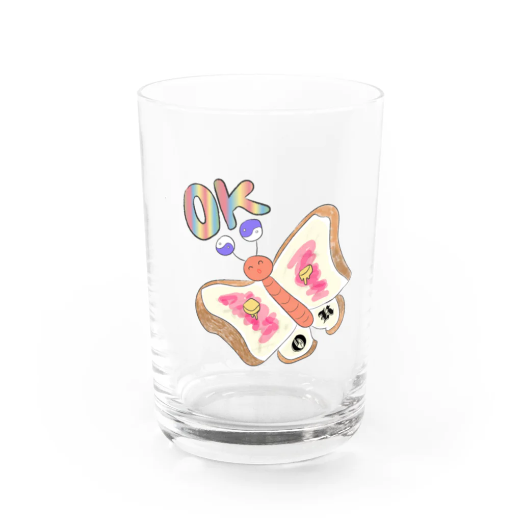 Mamey的甜蜜小店のButter Fly Water Glass :front