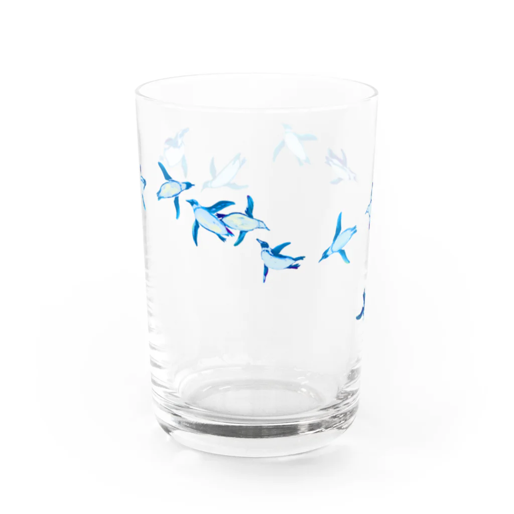 𓅪 cula 𓇽の空飛ぶペンギン Water Glass :front