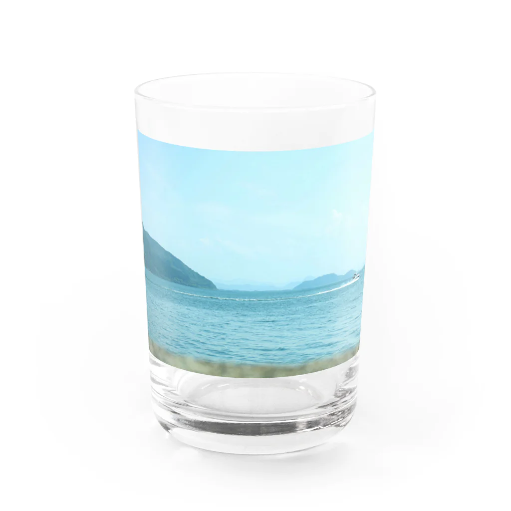 Photoshopの青空と湖 Water Glass :front