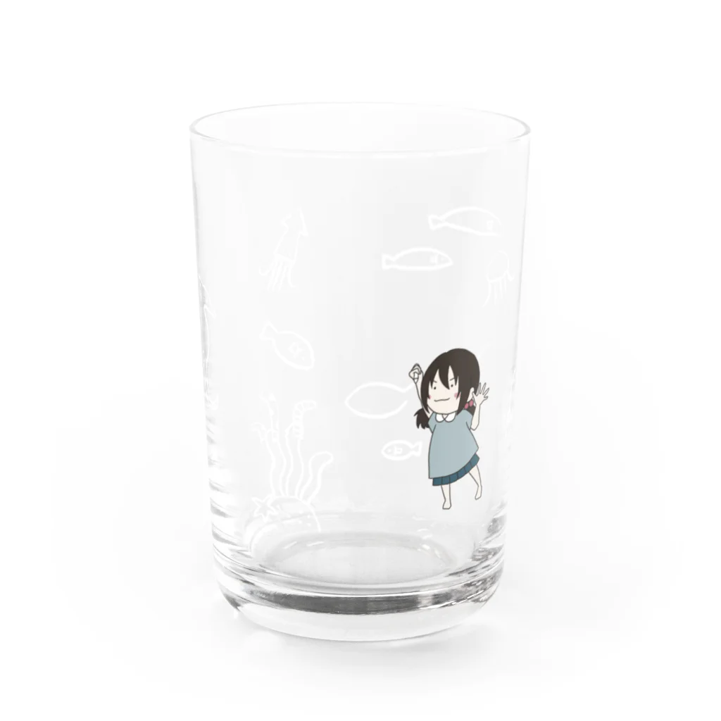 はるまじろのうみのなか Water Glass :front