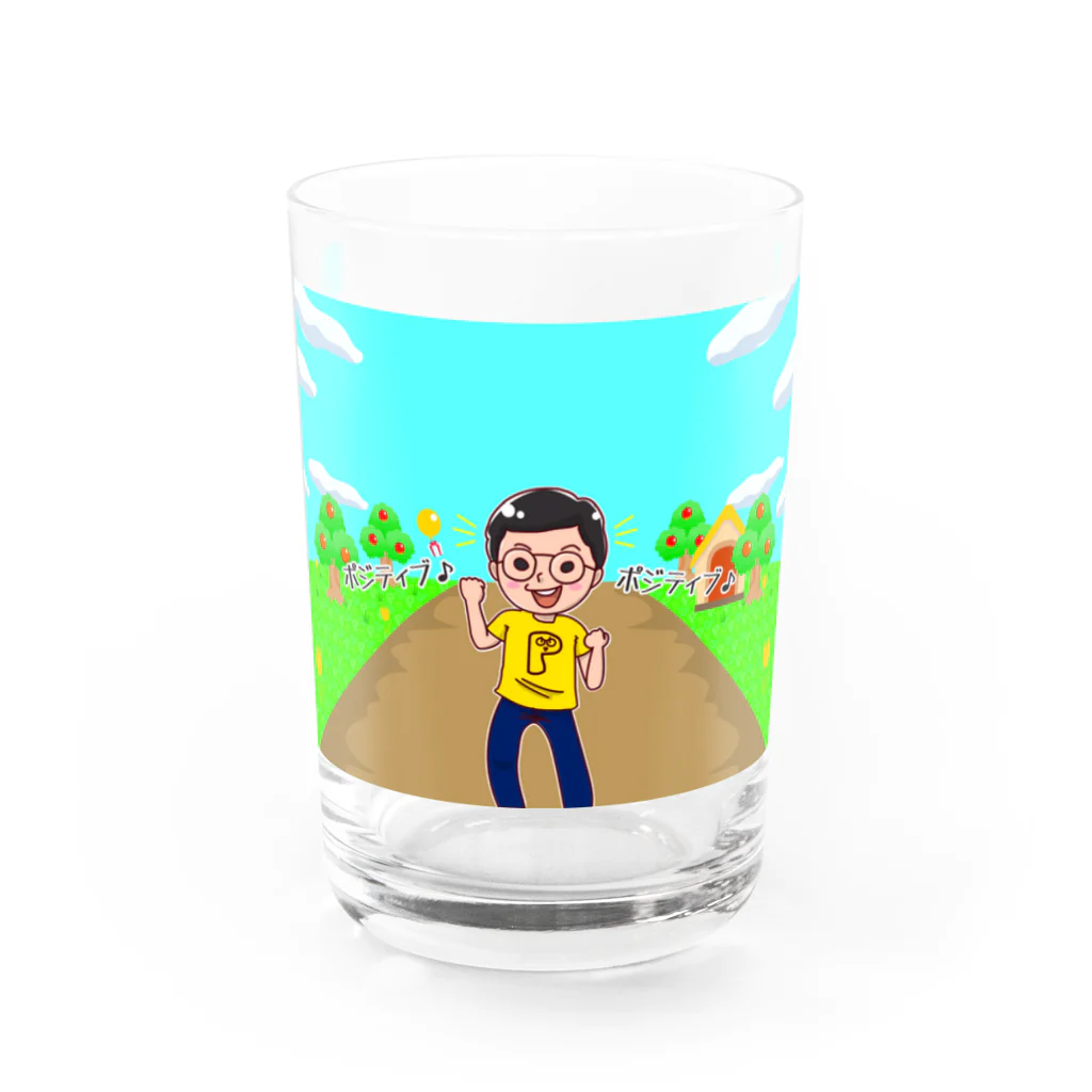 貧乏系YouTuber 「Pさん」の公式グッズのPさん７月の気まぐれグッズ Water Glass :front