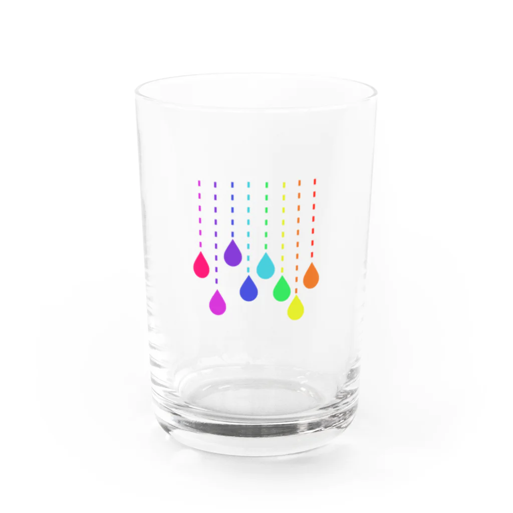 Kagami-mochiのレインドロップ Water Glass :front