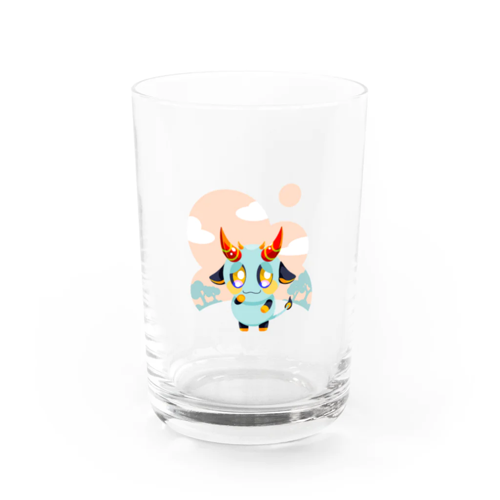 継続支援セコンドのうしおに Water Glass :front