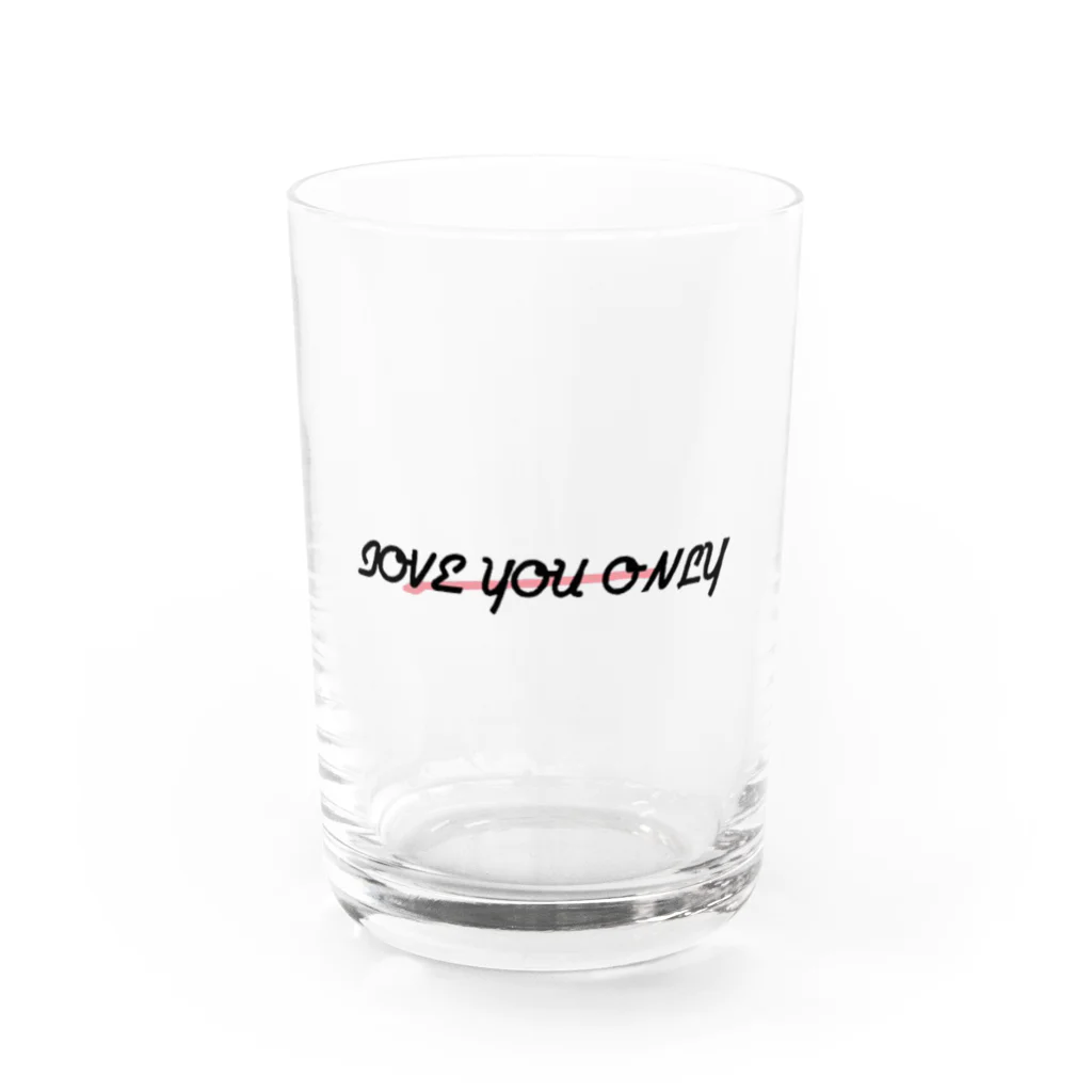 かえでさま❤︎produce shopのloveyouonly（横ver.） Water Glass :front