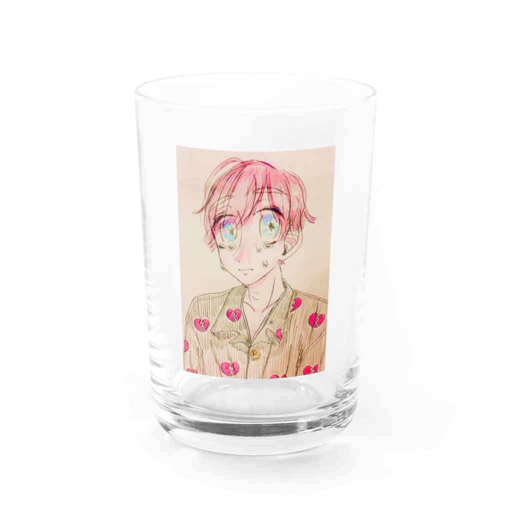 夢作屋 ハンドメイドアクセサリー屋ですの楽しい筈だったバカンス Water Glass :front