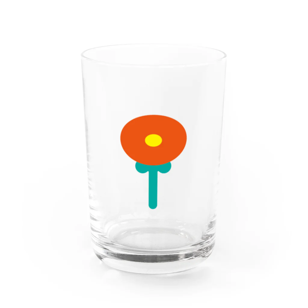 pazooのFlower18 Water Glass :front