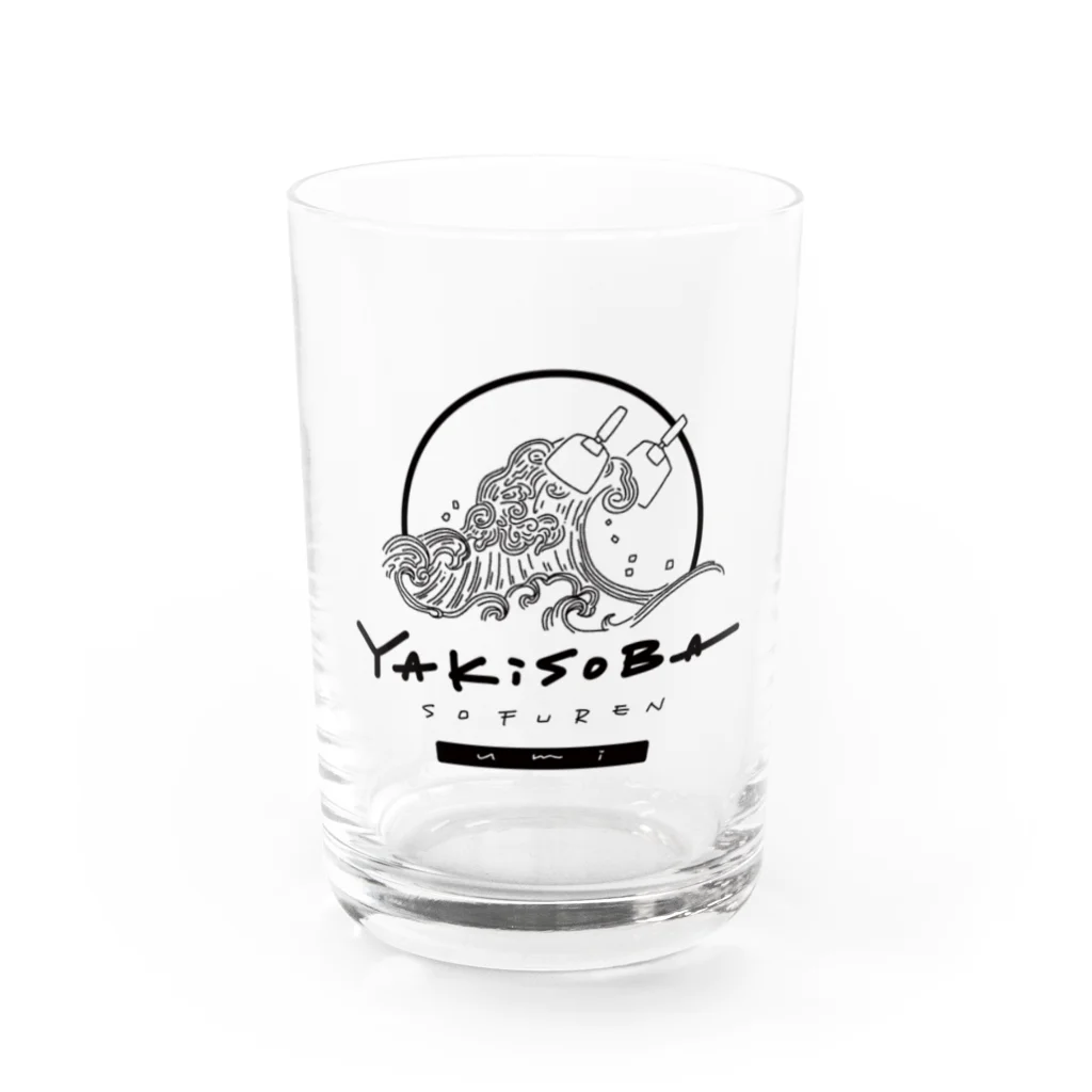 LuckySunnyDaySTOREのYAKISOBA SOFUREN UMI Water Glass :front