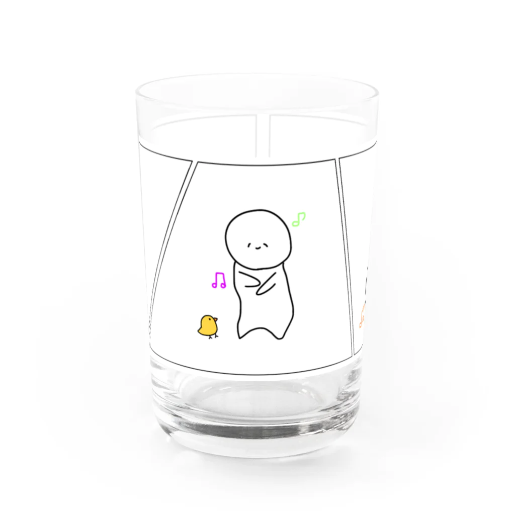 ゆるかわ りずむくんのりずむくん Water Glass :front