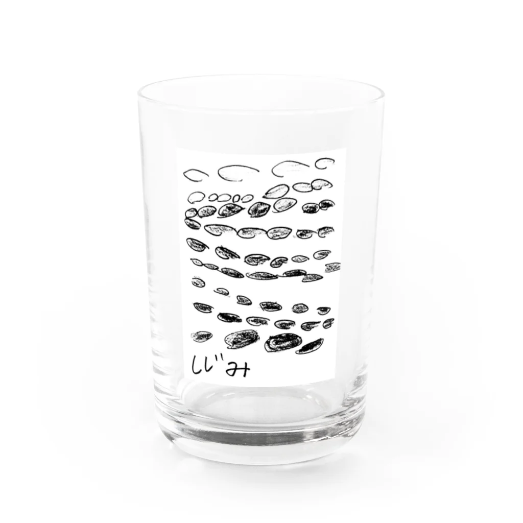 稲藁商店のしじみ Water Glass :front