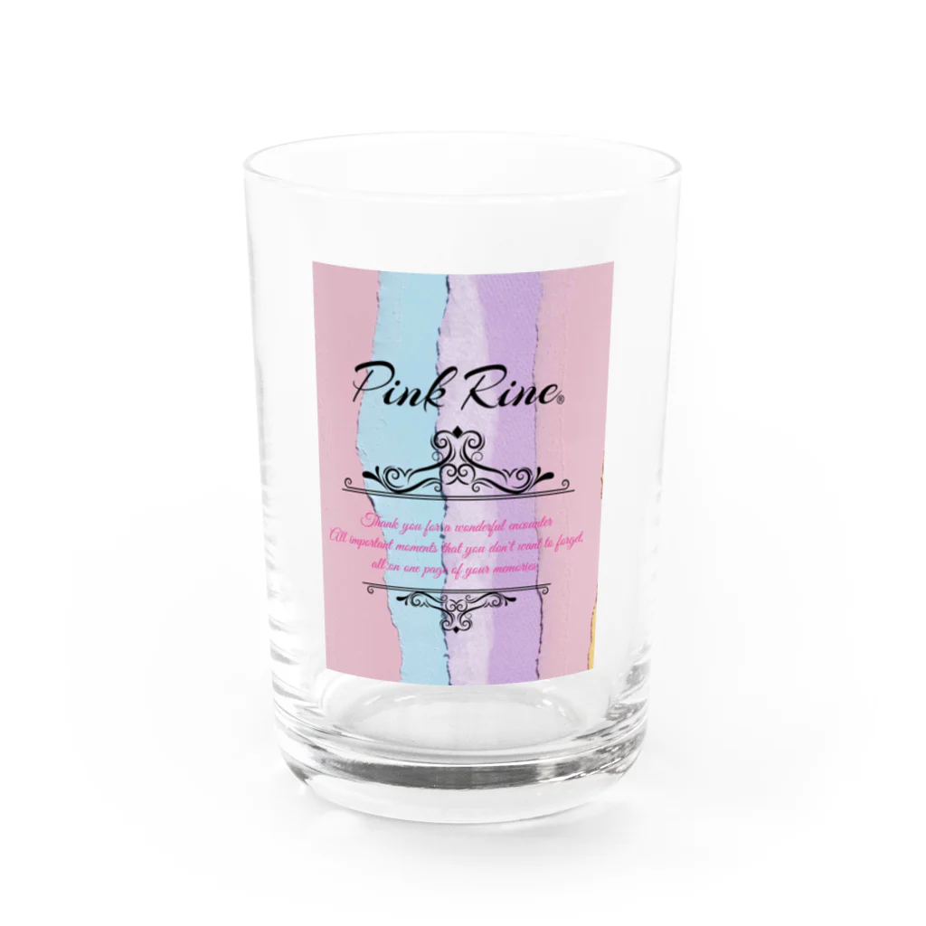 【Pink Rine】の【Pink Rine】オリジナル Water Glass :front