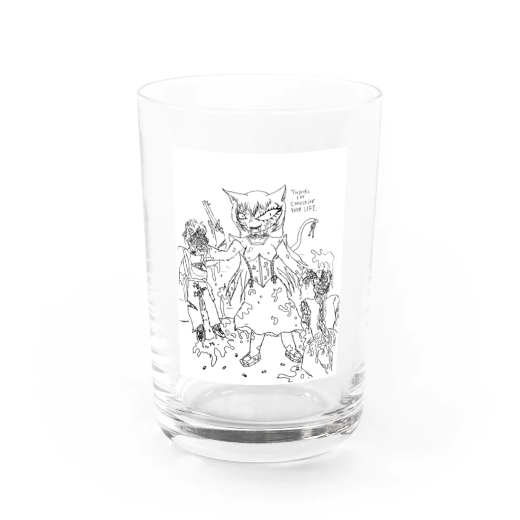 FORGOTTEN NIGHTMAREの"Payment due is Today" Water Glass :front