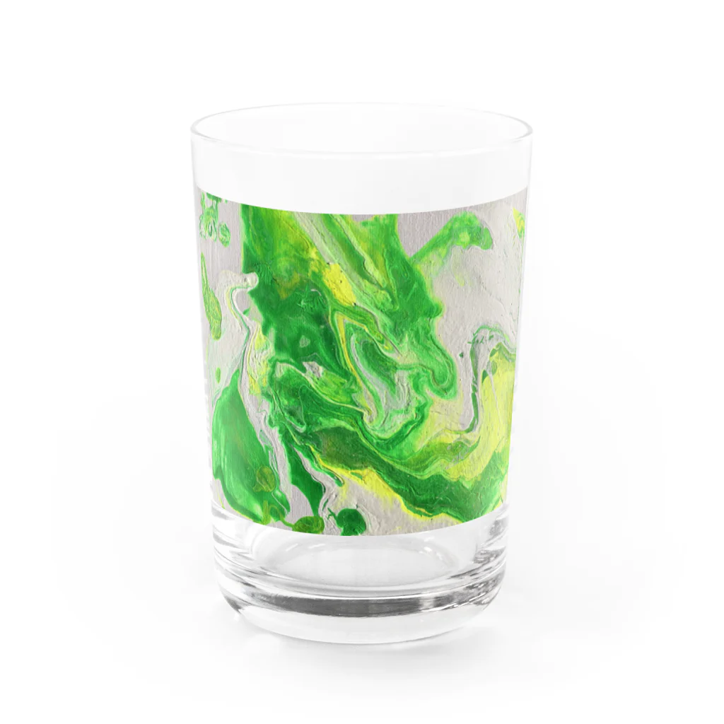 猫鯵のLime Water Glass :front