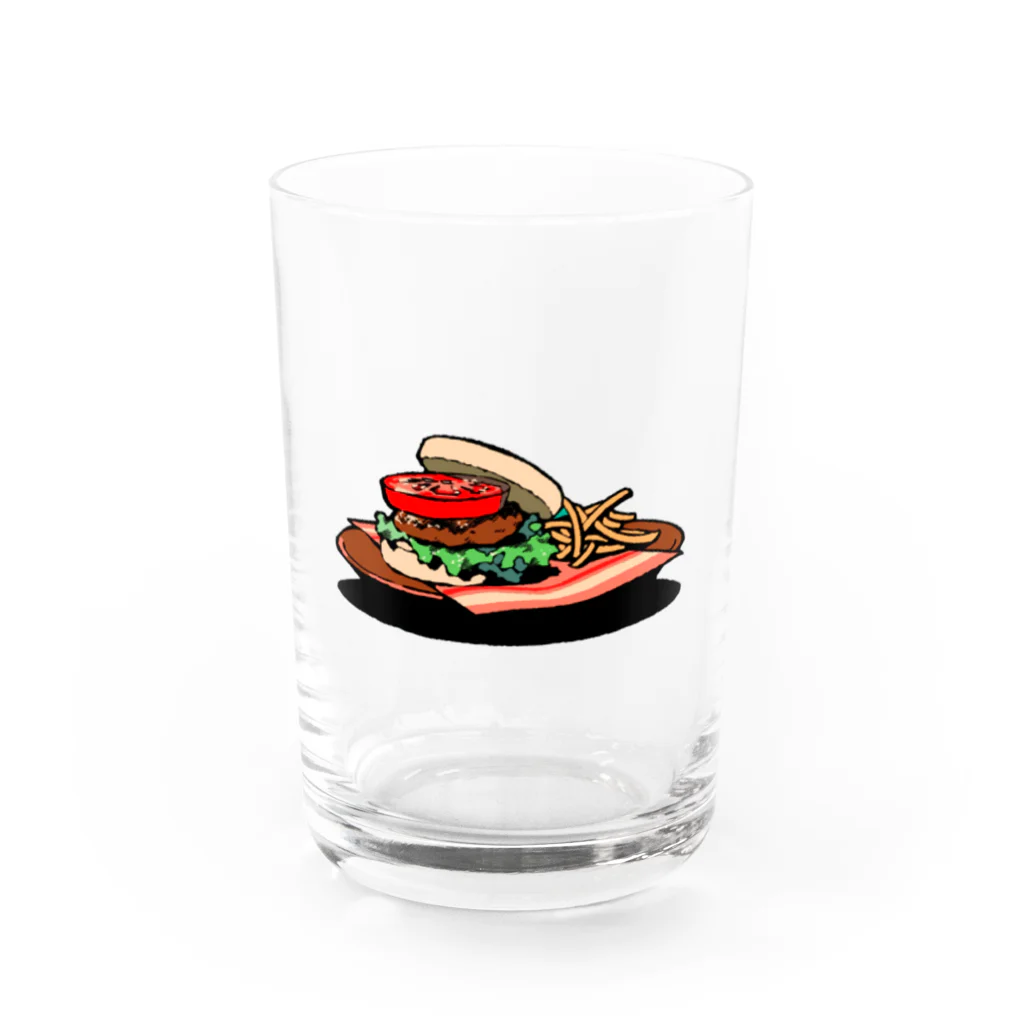 ときどきサボタージュのHAMBURGER SET Water Glass :front