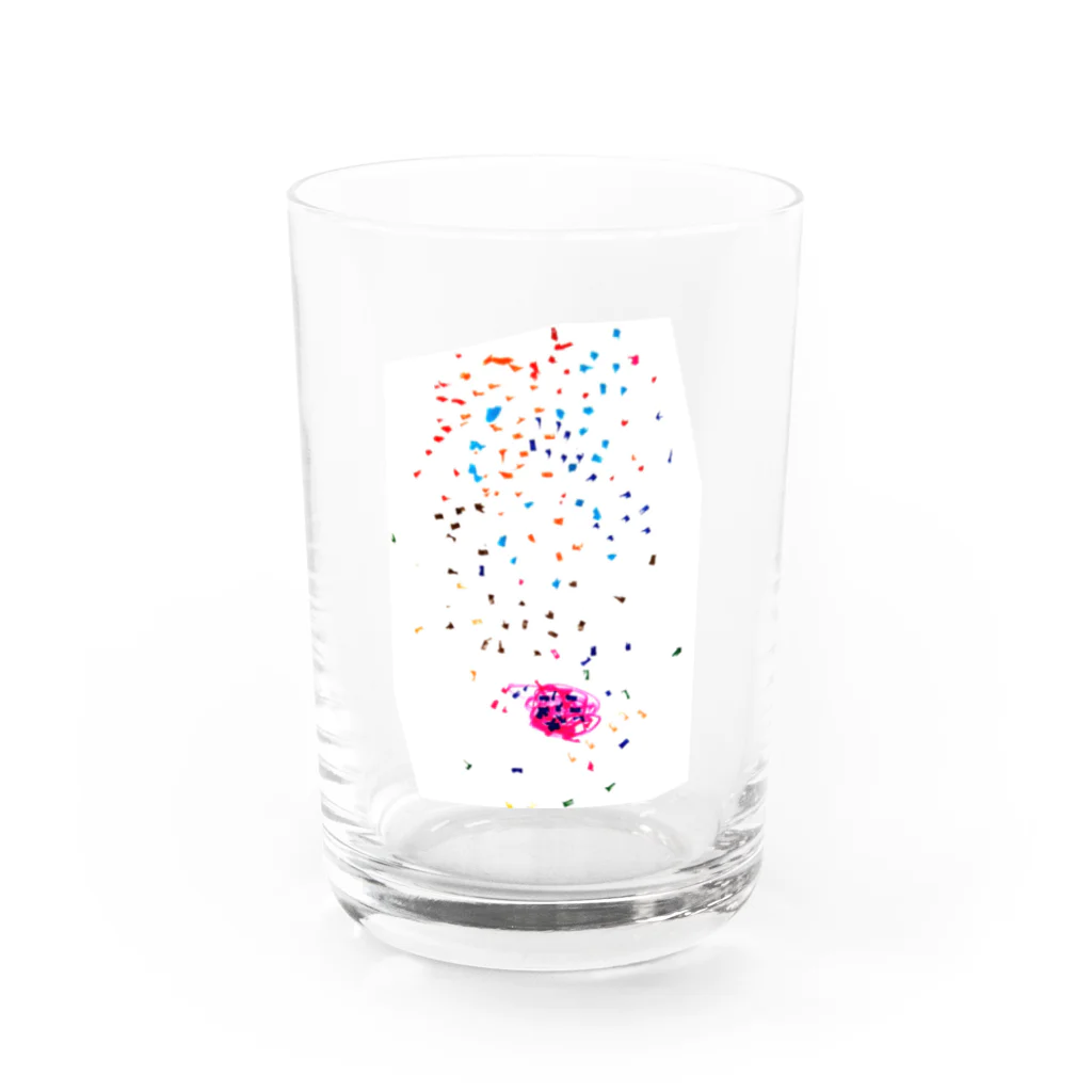 5つ葉クローバーの4歳の芸術品 Water Glass :front