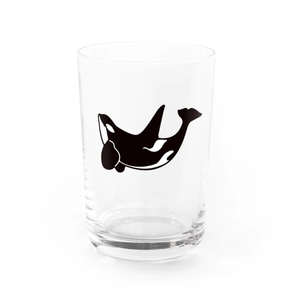 クジラの雑貨屋さん。のシャチ・グラス Water Glass :front