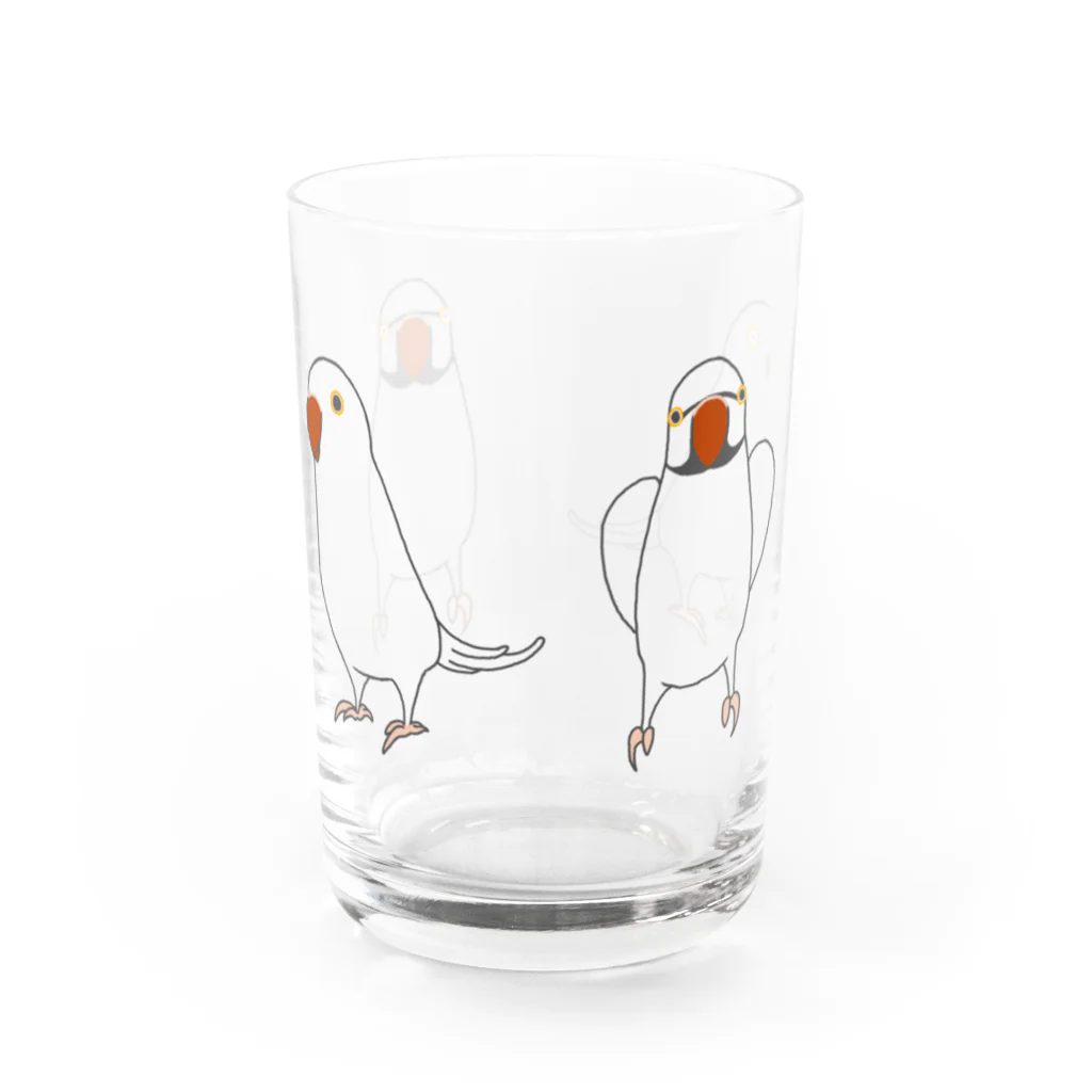 音ギョリ荘のワカケ（クリア） Water Glass :front