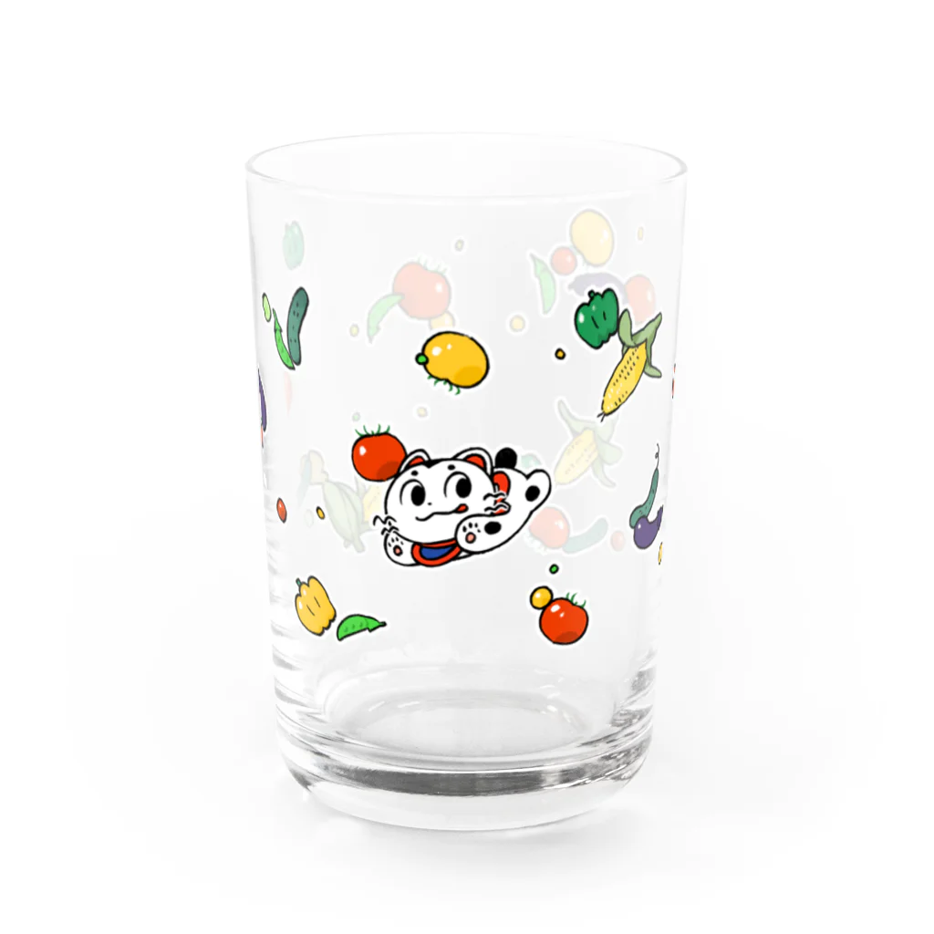 をかし屋のこまいぬくん　すこやか夏の日 Water Glass :front