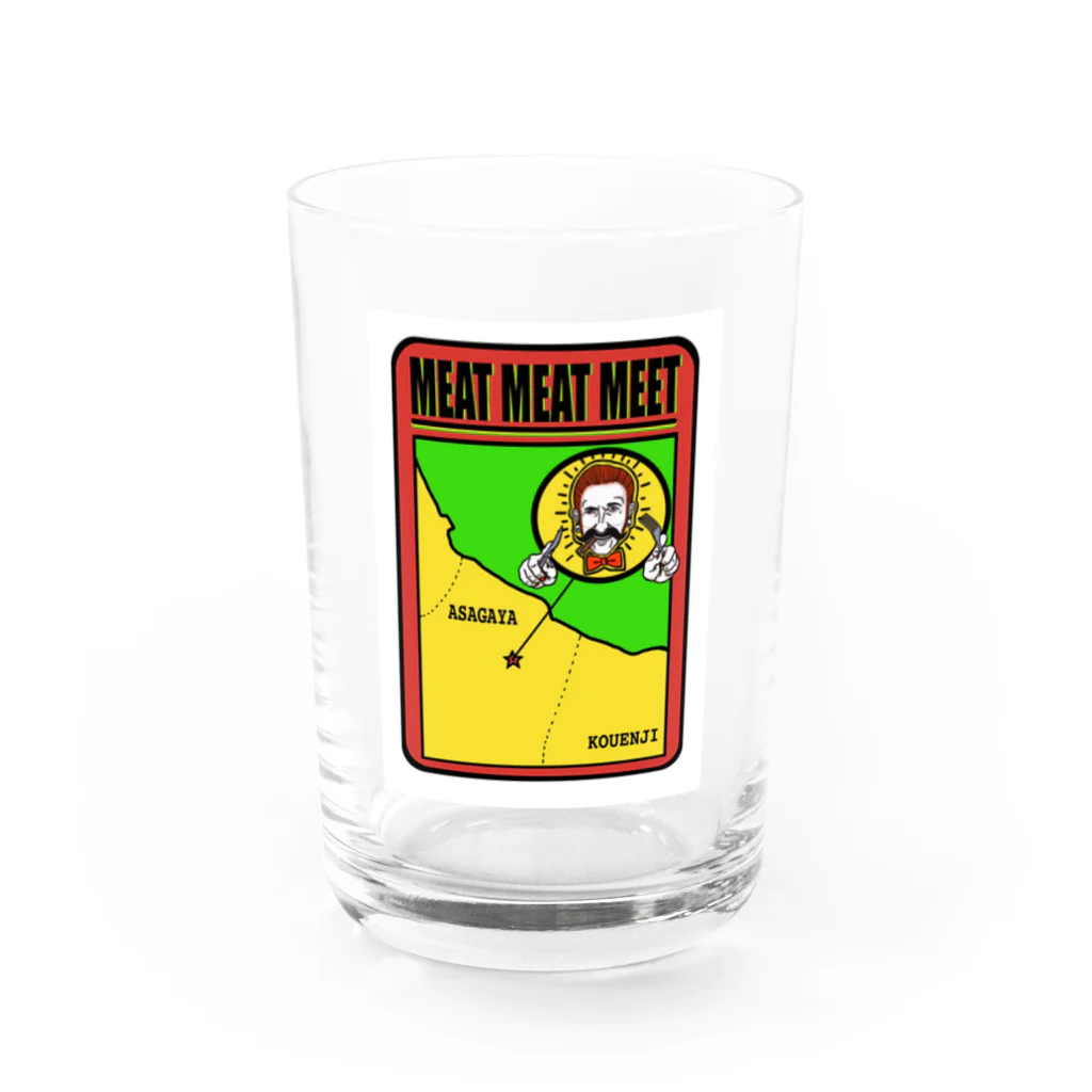 MEAT MEAT MEETのミートおじさん Water Glass :front