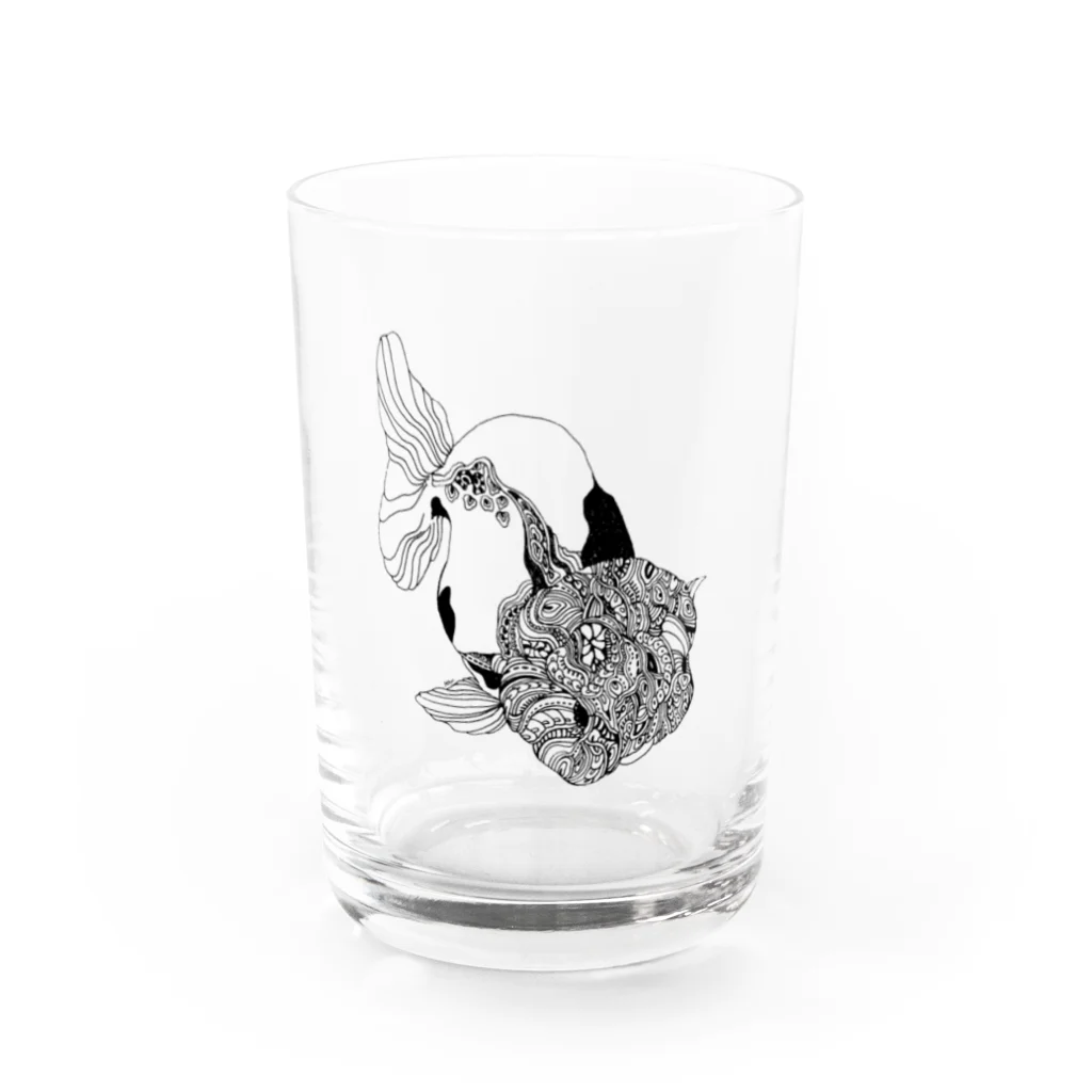 makkura.のらんちう　(yowmoreyow.) Water Glass :front