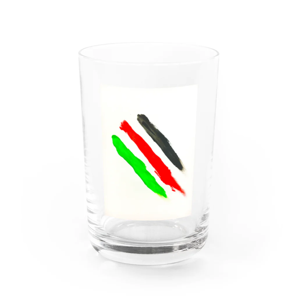 手描き屋の指線描き Water Glass :front