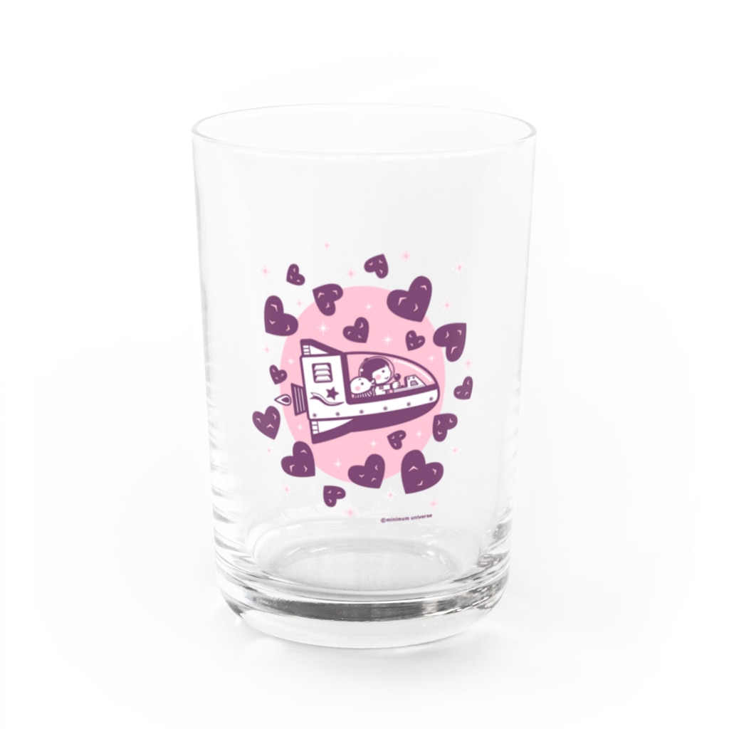 ミニマムユニヴァース@SUZURIのAstronauts - Meteorite Water Glass :front