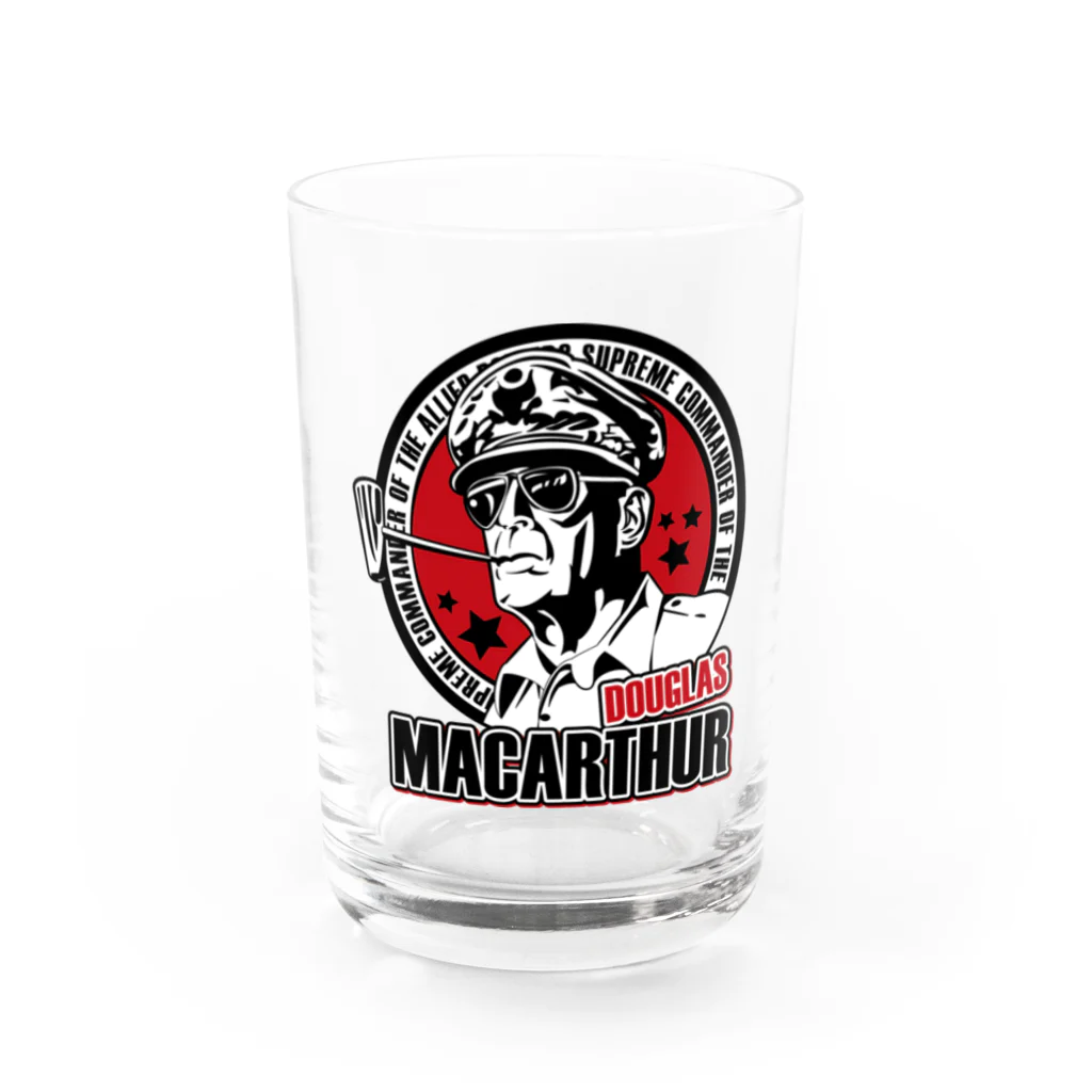 ことり屋の連合国軍最高司令官ダグラス・マッカーサー Water Glass :front