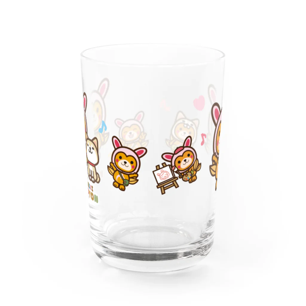 ニャジロウショップSUZURI店のこあぴょんグラス Water Glass :front