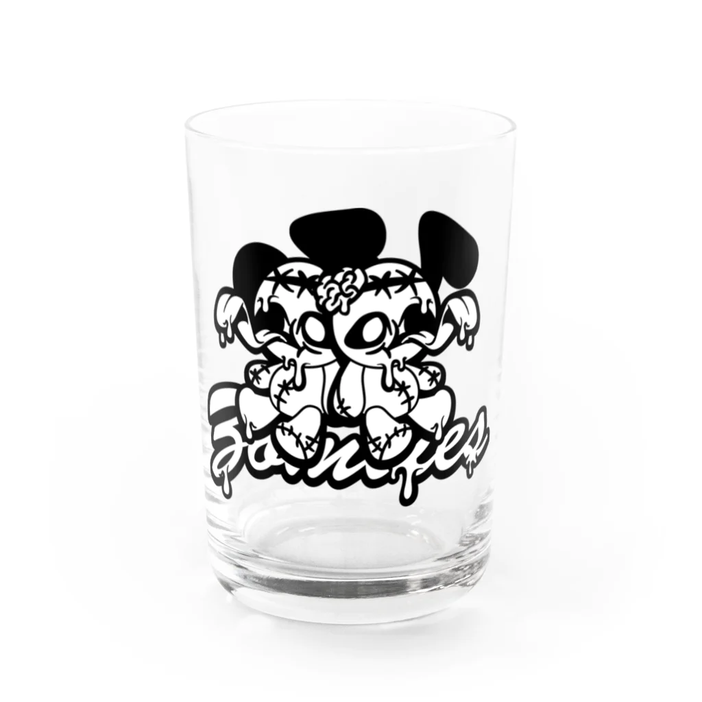 ac045🧠のゾンビアニマル01 Water Glass :front